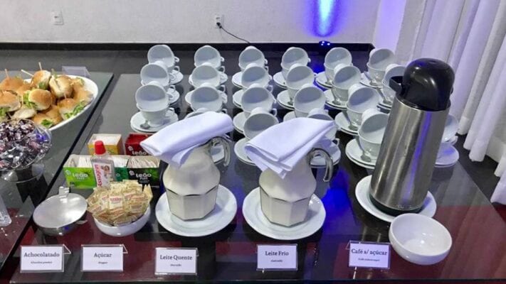 Buffet de evento corporativo no Innovare, em Belo Horizonte